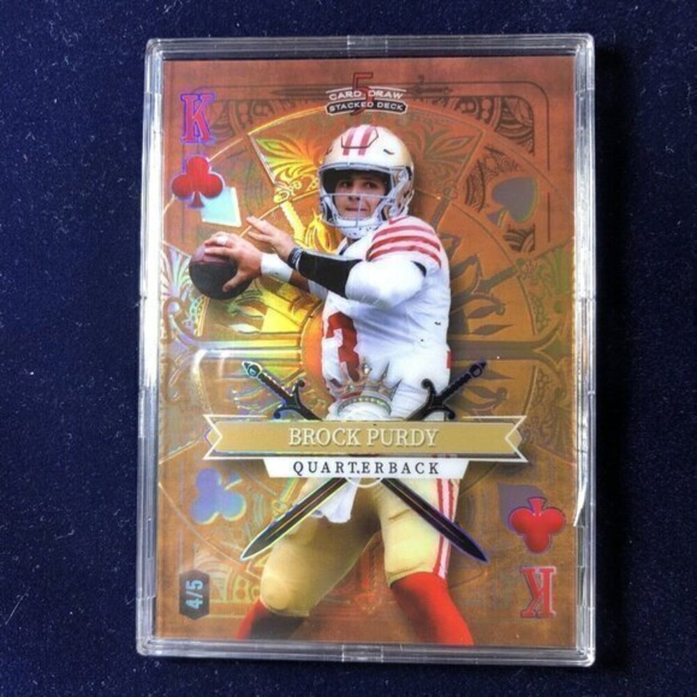 Rare Brock Purdy King of Clubs Orange Card 2023